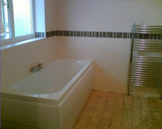 services bathroom build end product